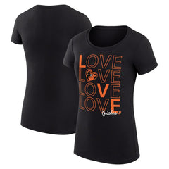 Baltimore Orioles G-III 4Her by Carl Banks Women's Super-Slim Fit Lightweight Love Graphic Team T-Shirt - MLB