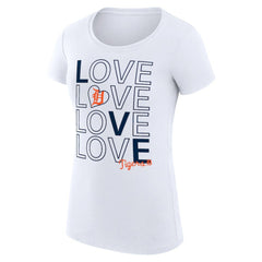Detroit Tigers G-III 4Her by Carl Banks Women's Super-Slim Fit Lightweight Love Graphic Team T-Shirt - MLB