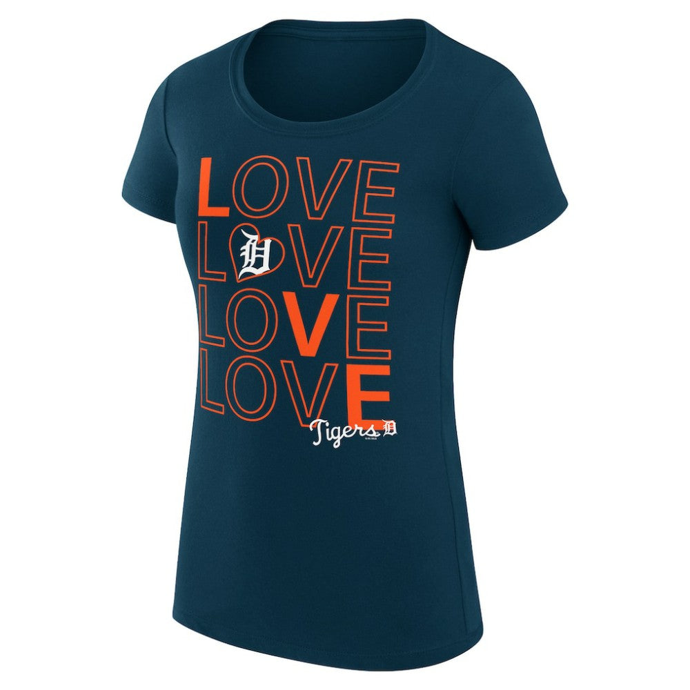 Detroit Tigers G-III 4Her by Carl Banks Women's Super-Slim Fit Lightweight Love Graphic Team T-Shirt - MLB
