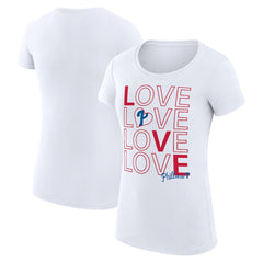 Philadelphia Phillies G-III 4Her by Carl Banks Women's Super-Slim Fit Lightweight Love Graphic Team T-Shirt - MLB