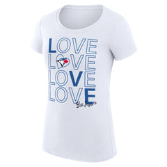 Toronto Blue Jays G-III 4Her by Carl Banks Women's Super-Slim Fit Lightweight Love Graphic Team T-Shirt - MLB