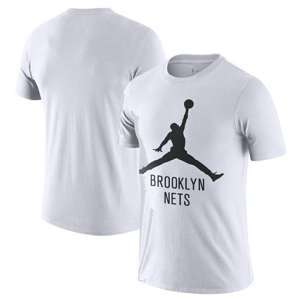 Brooklyn Nets Essential Jumpman T-Shirt White - NBA