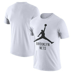 Brooklyn Nets Essential Jumpman T-Shirt White - NBA