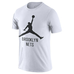 Brooklyn Nets Essential Jumpman T-Shirt White - NBA