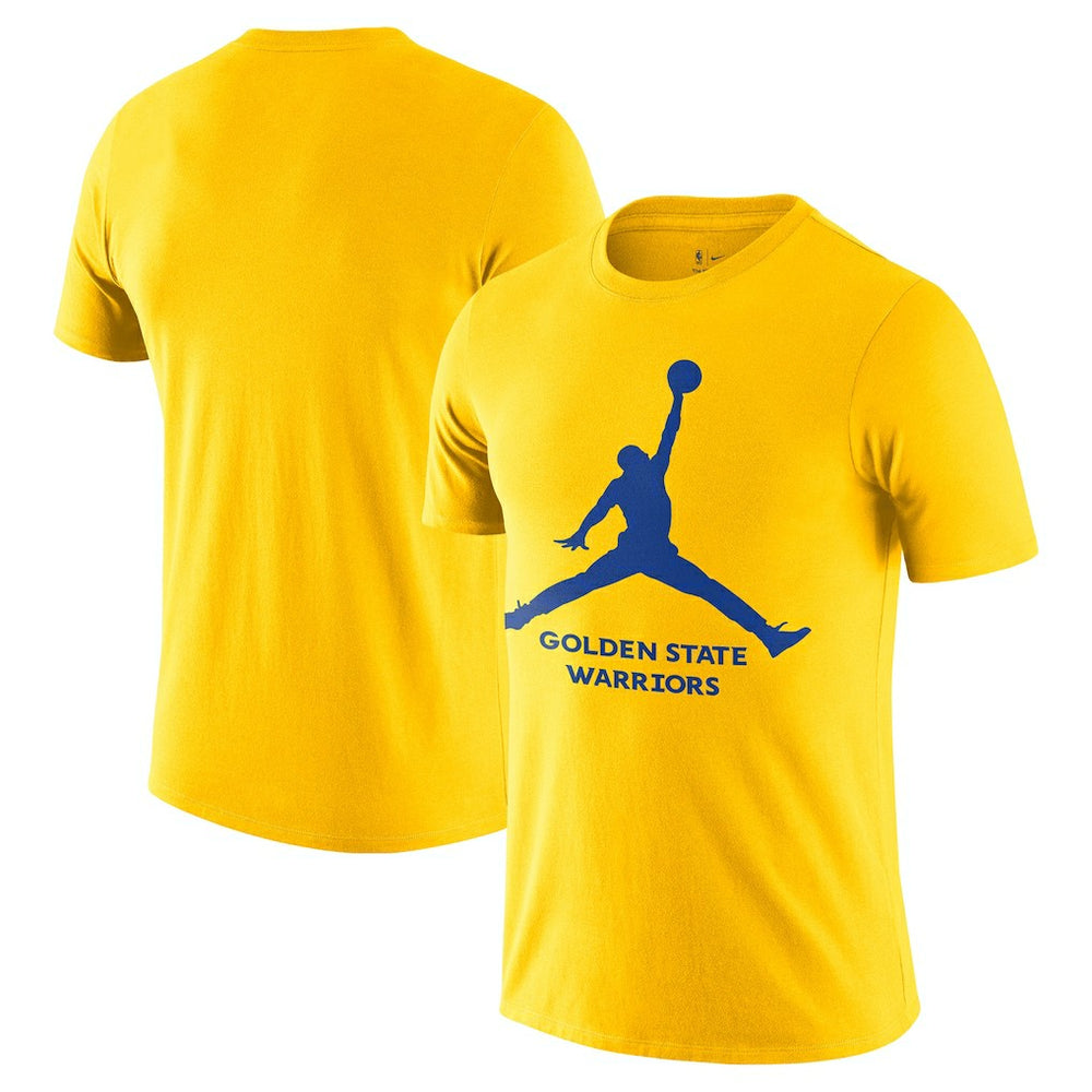 Golden State Warriors Essential Jumpman T-Shirt Gold - NBA