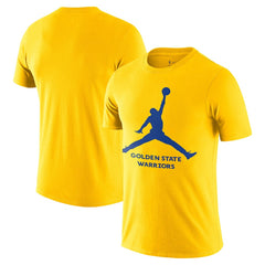 Golden State Warriors Essential Jumpman T-Shirt Gold - NBA