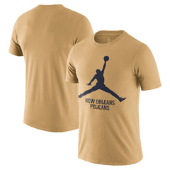 New Orleans Pelicans Essential Jumpman T-Shirt Gold - NBA