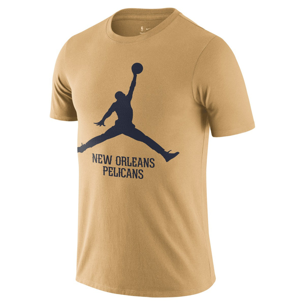 New Orleans Pelicans Essential Jumpman T-Shirt Gold - NBA
