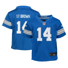 Amon-Ra St. Brown Detroit Lions Preschool Player Game Jersey Blue | Nike for Sale