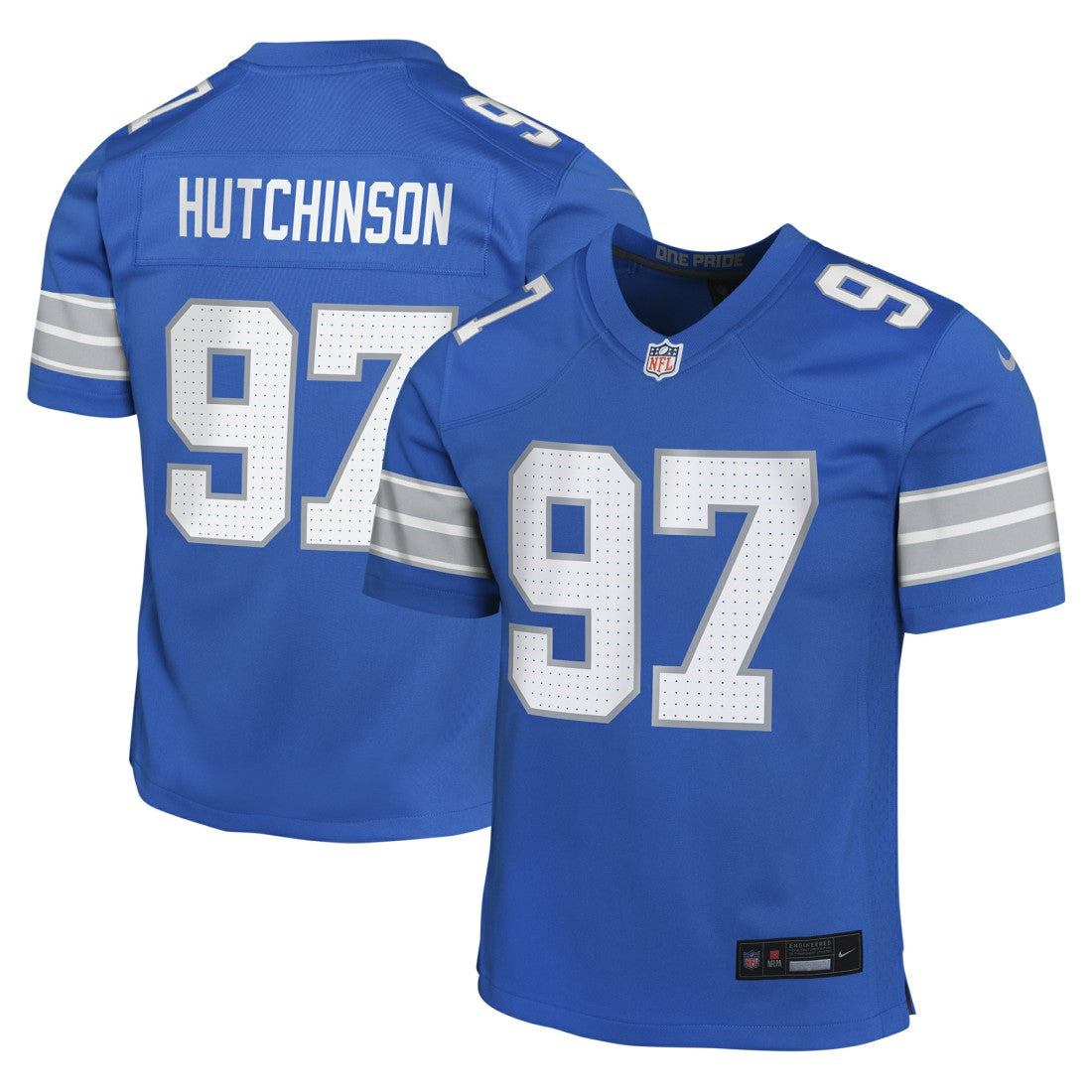 Aidan Hutchinson Detroit Lions Youth Game Jersey Blue | Nike for Sale