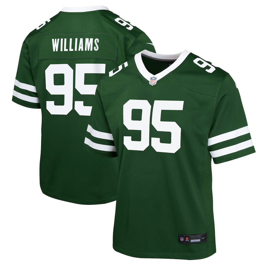 Quinnen Williams New York Jets Youth Game Jersey Green | Nike for Sale
