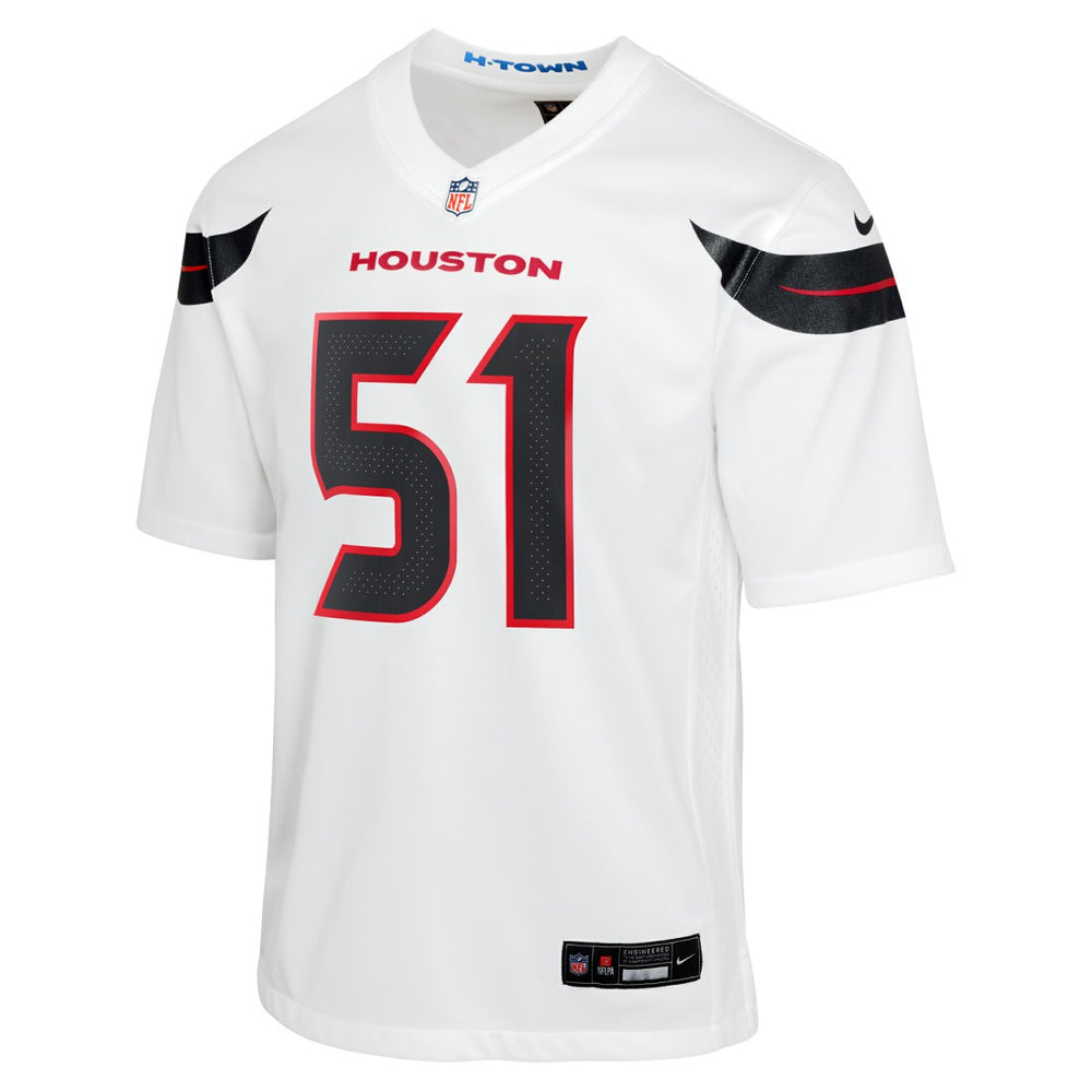 Will Anderson Jr. Houston Texans Youth Game Jersey White | Nike for Sale