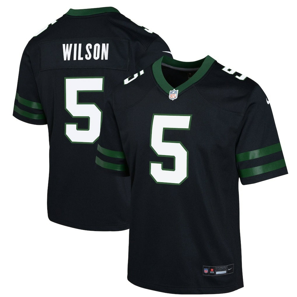 Garrett Wilson New York Jets Youth Game Jersey Black | Nike for Sale