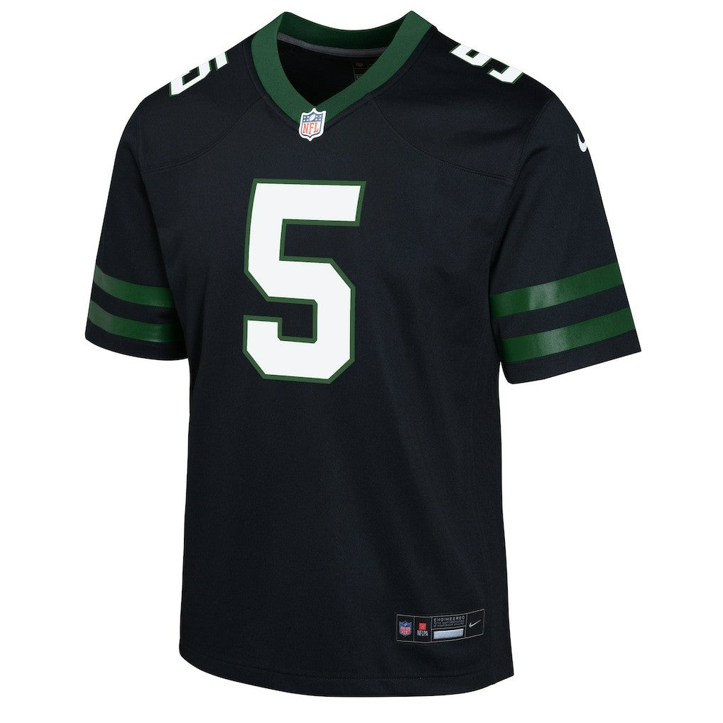 Garrett Wilson New York Jets Youth Game Jersey Black | Nike for Sale