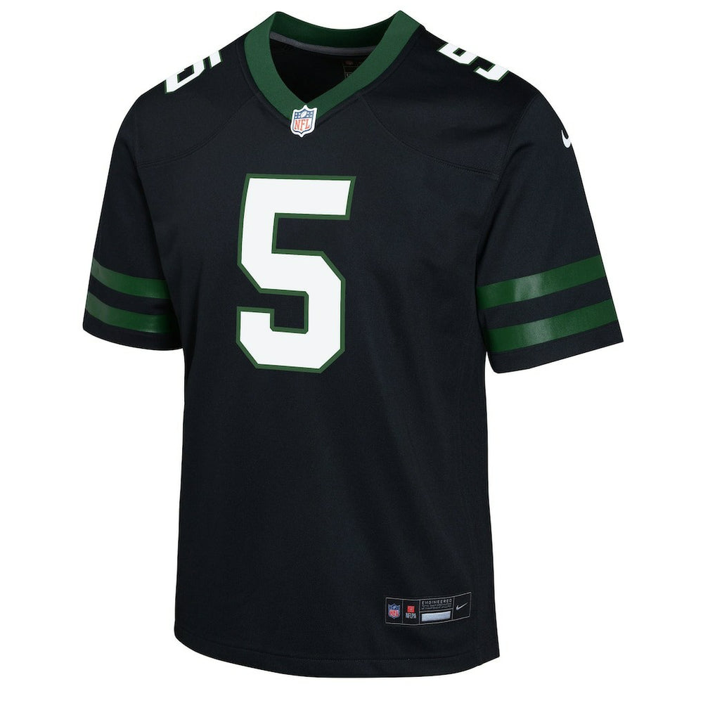 Garrett Wilson New York Jets Youth Game Jersey Black | Nike for Sale