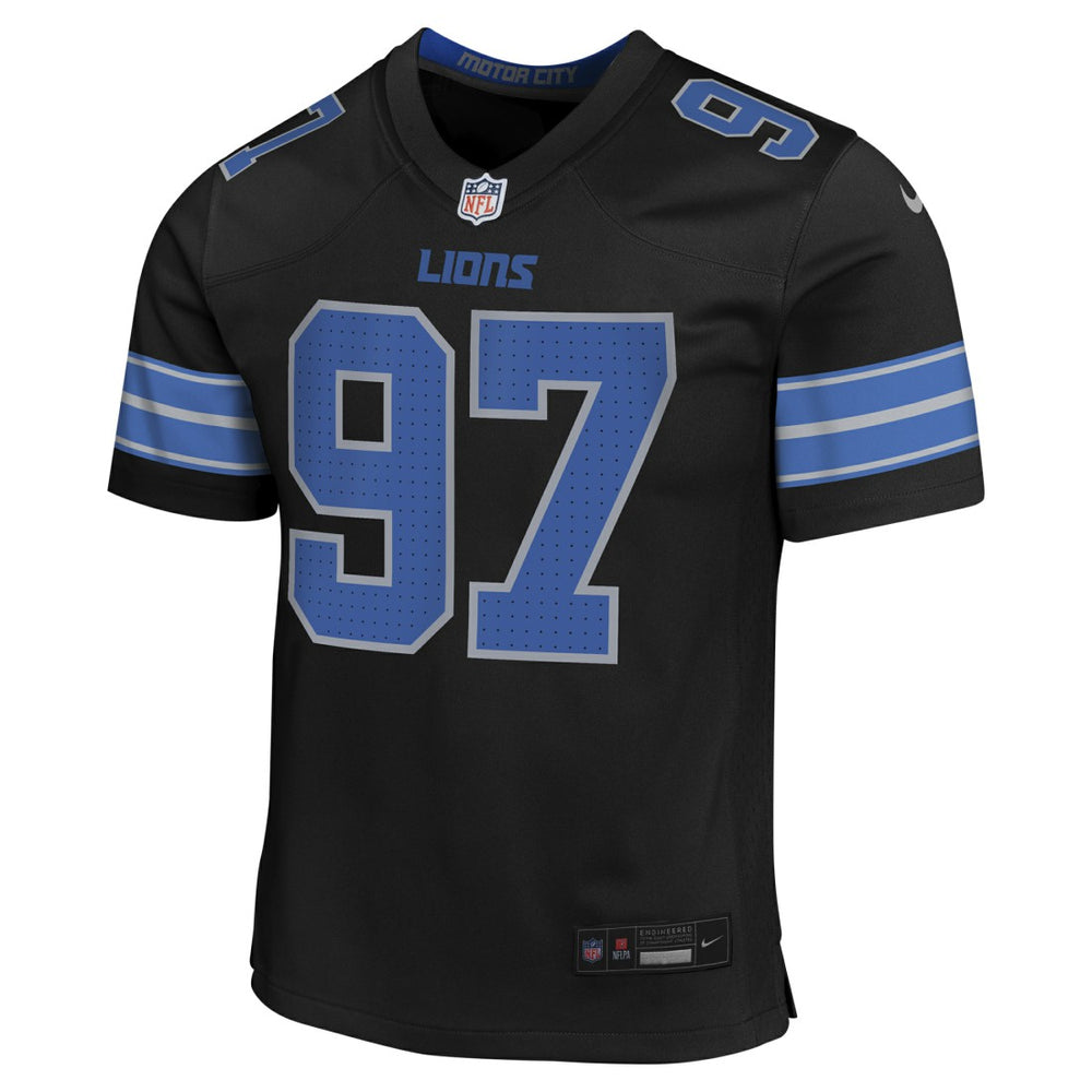 Aidan Hutchinson Detroit Lions Youth Game Jersey Black | Nike for Sale
