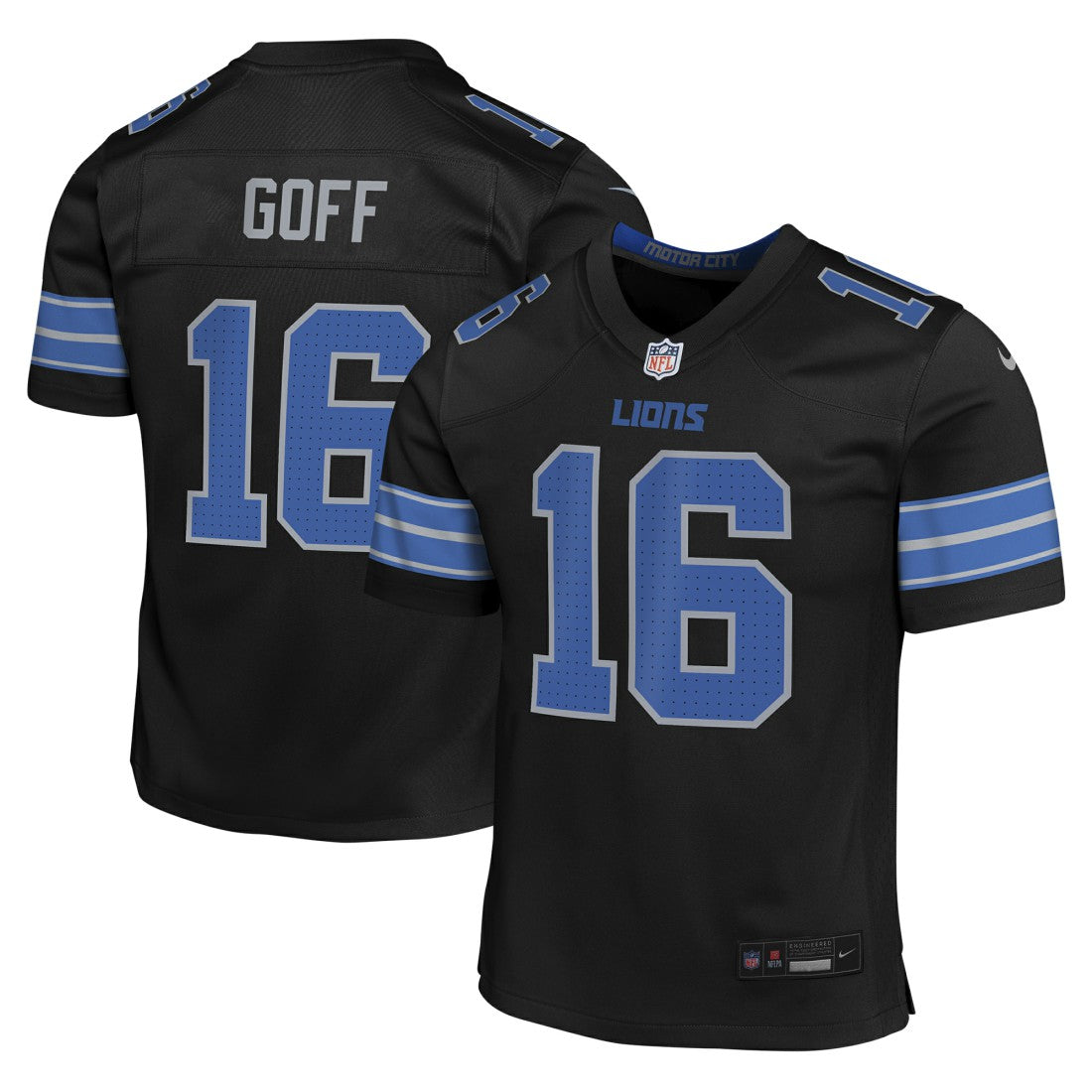 Jared Goff Detroit Lions Youth Game Jersey Black | Nike for Sale
