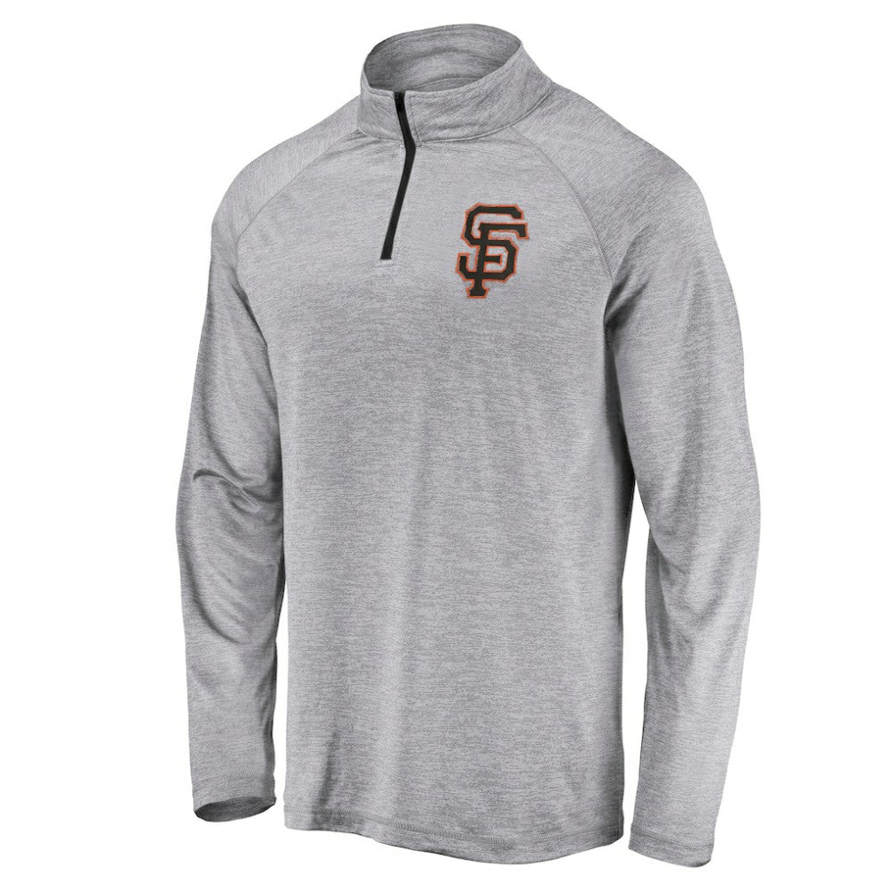 San Francisco Giants Profile Big & Tall Raglan Quarter-Zip Top - MLB