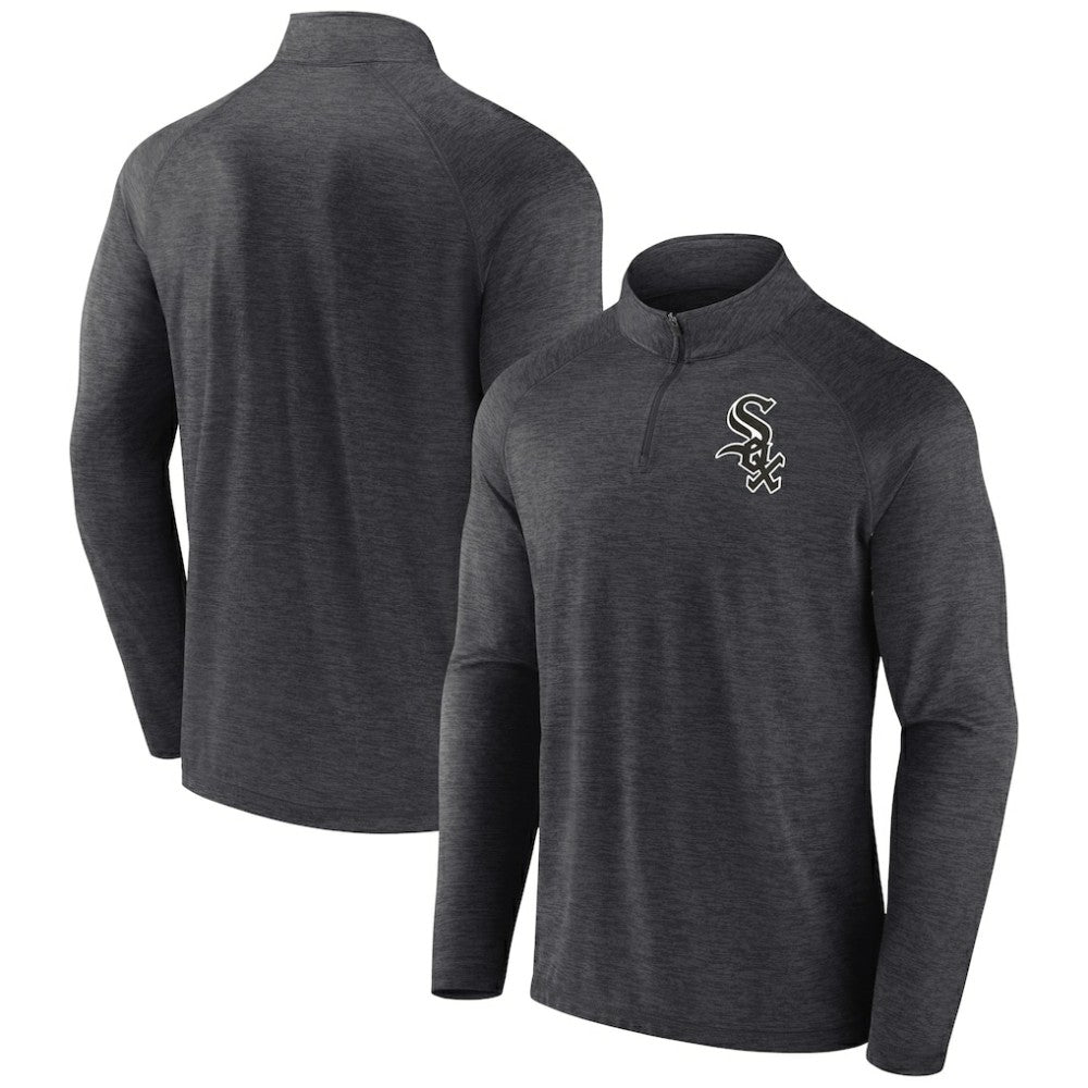 Chicago White Sox Profile Big & Tall Raglan Quarter-Zip Top - MLB