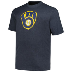 Milwaukee Brewers Profile Big & Tall Weathered Logo T-Shirt - MLB