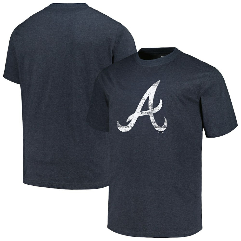 Atlanta Braves Profile Big & Tall Weathered Logo T-Shirt - MLB