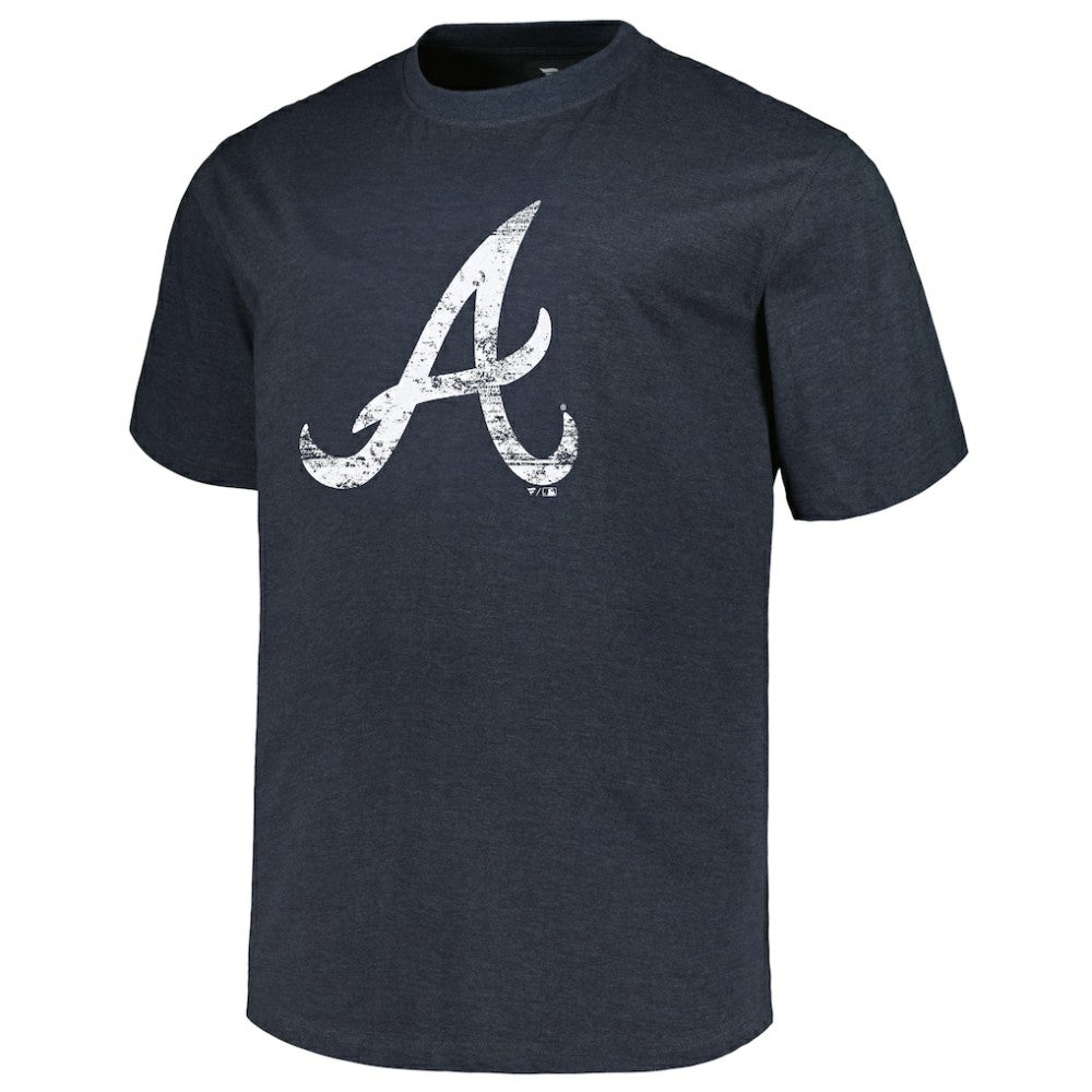 Atlanta Braves Profile Big & Tall Weathered Logo T-Shirt - MLB