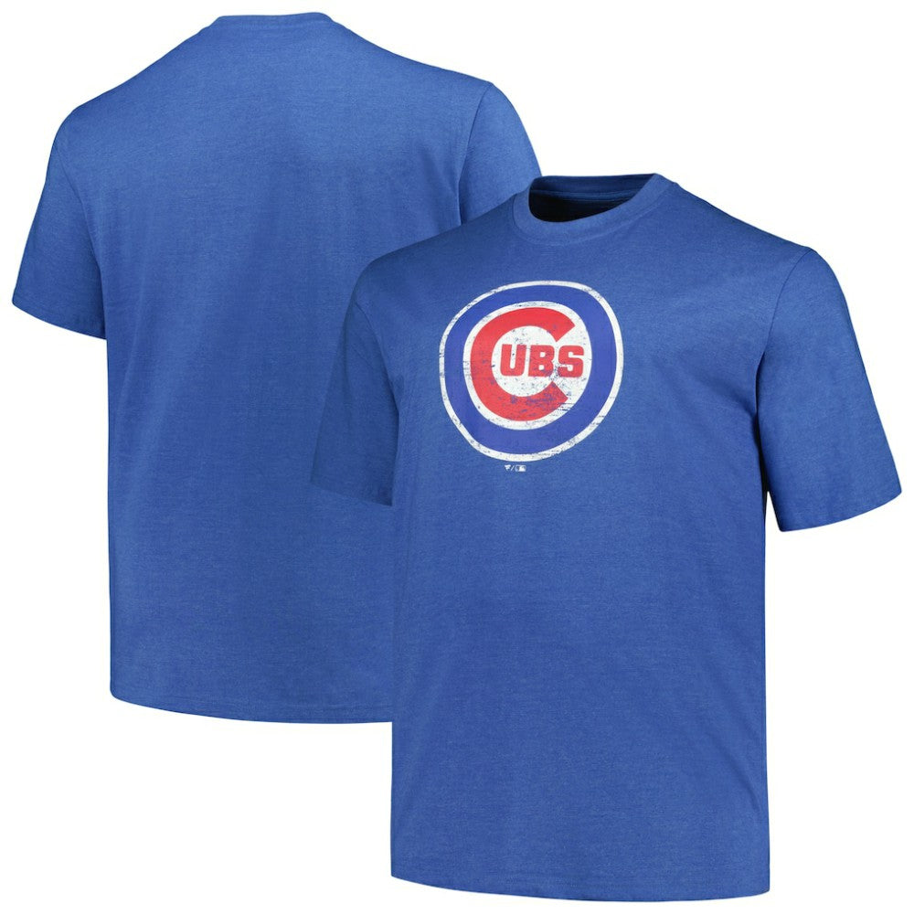 Chicago Cubs Profile Big & Tall Weathered Logo T-Shirt - MLB