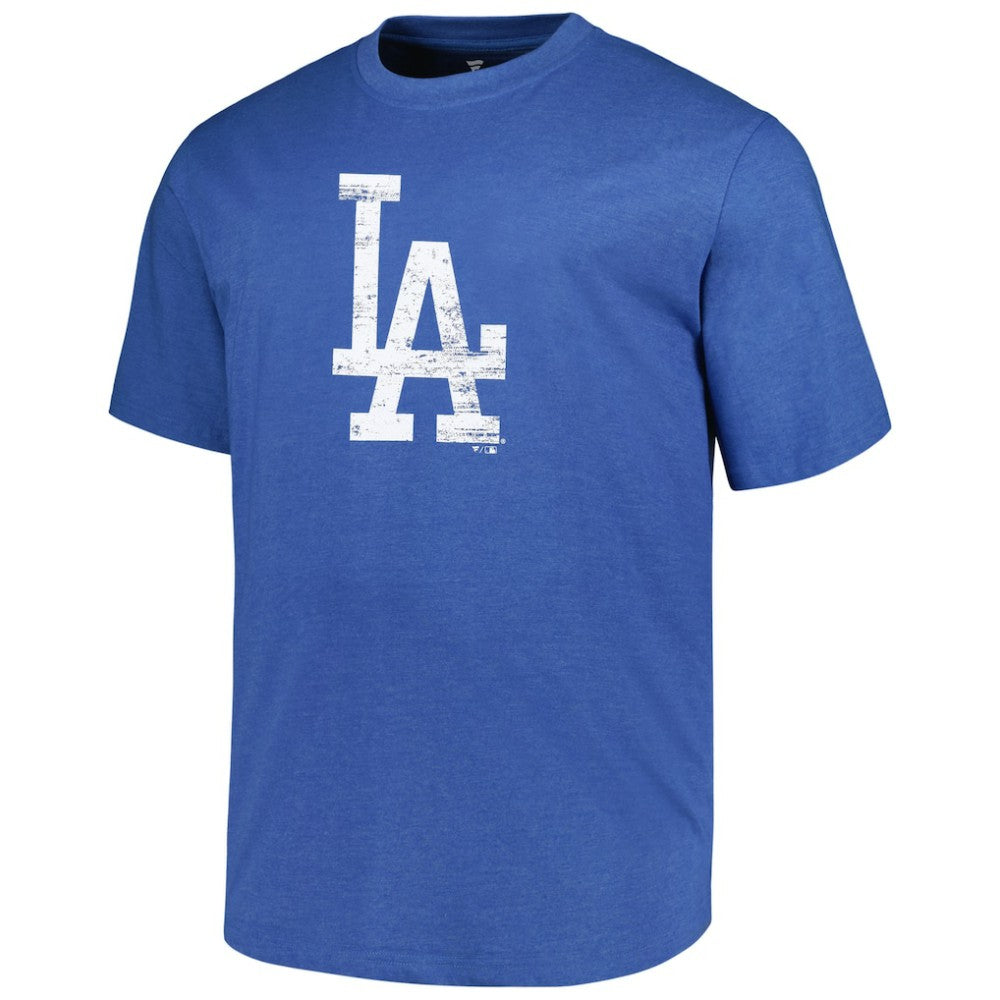 Los Angeles Dodgers Profile Big & Tall Weathered Logo T-Shirt - MLB