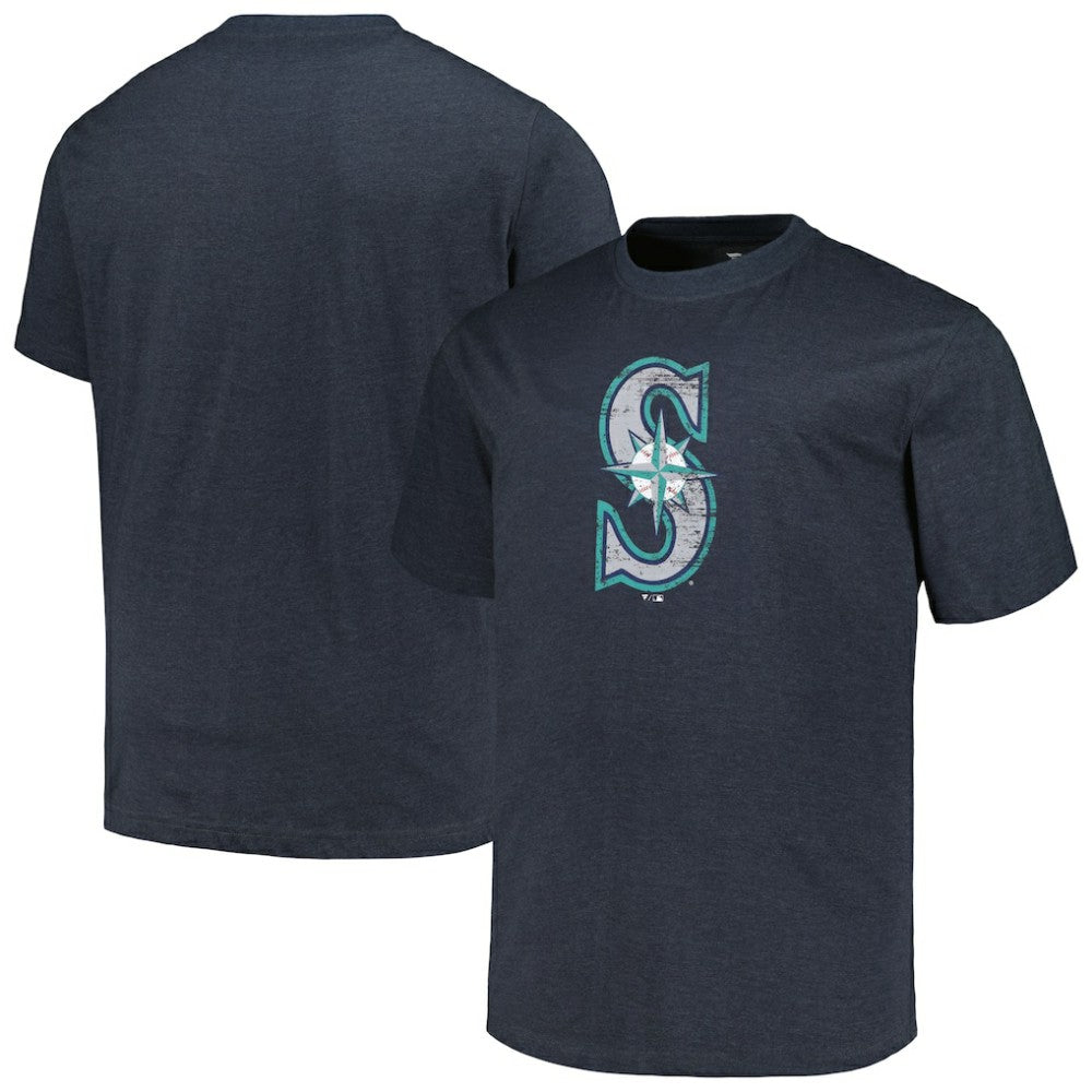 Seattle Mariners Profile Big & Tall Weathered Logo T-Shirt - MLB