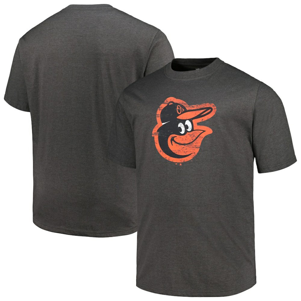 Baltimore Orioles Profile Big & Tall Weathered Logo T-Shirt - MLB