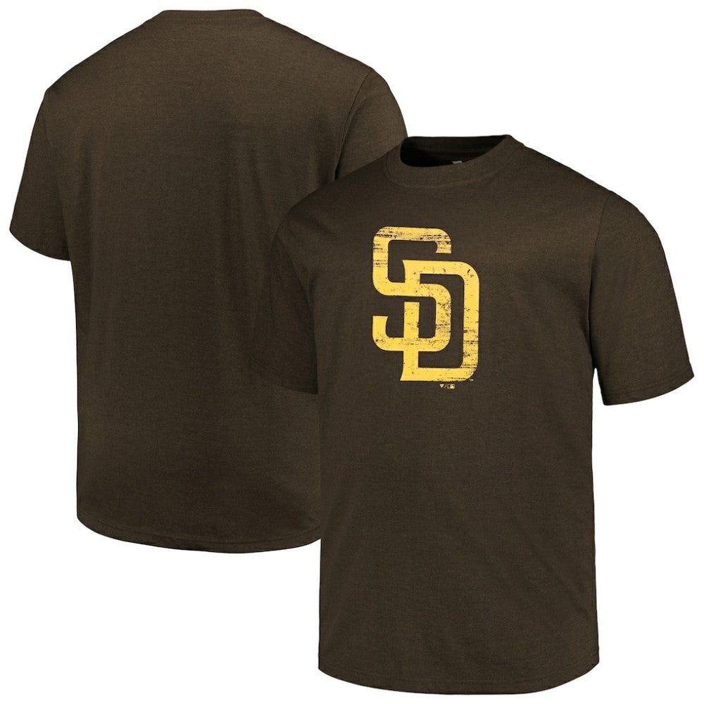 San Diego Padres Profile Big & Tall Weathered Logo T-Shirt - MLB