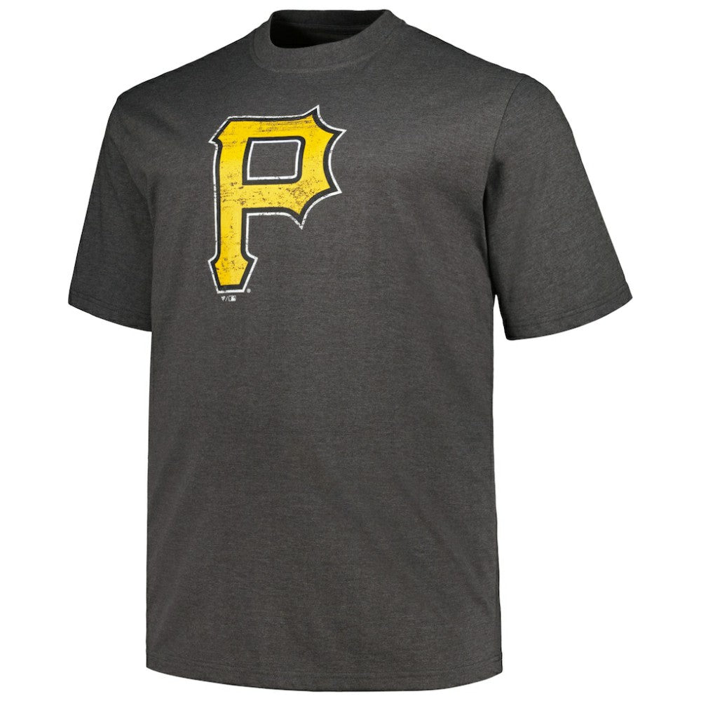 Pittsburgh Pirates Profile Big & Tall Weathered Logo T-Shirt - MLB