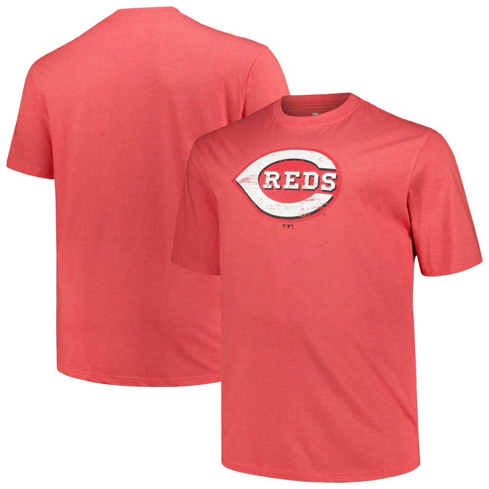 Cincinnati Reds Profile Big & Tall Weathered Logo T-Shirt - MLB
