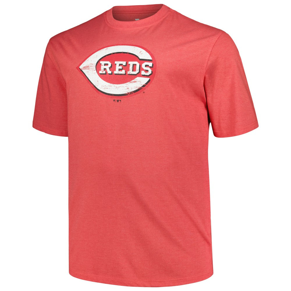 Cincinnati Reds Profile Big & Tall Weathered Logo T-Shirt - MLB