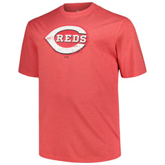 Cincinnati Reds Profile Big & Tall Weathered Logo T-Shirt - MLB