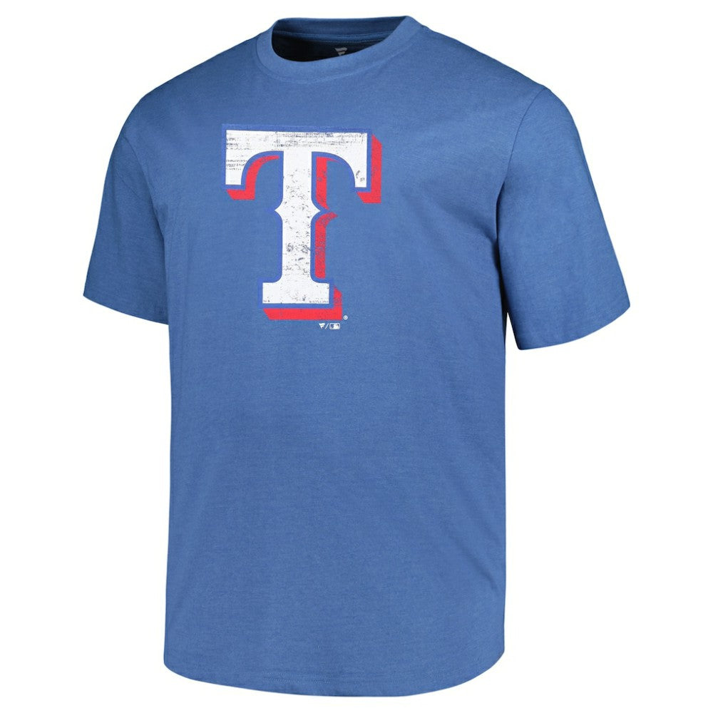 Texas Rangers Profile Big & Tall Weathered Logo T-Shirt - MLB