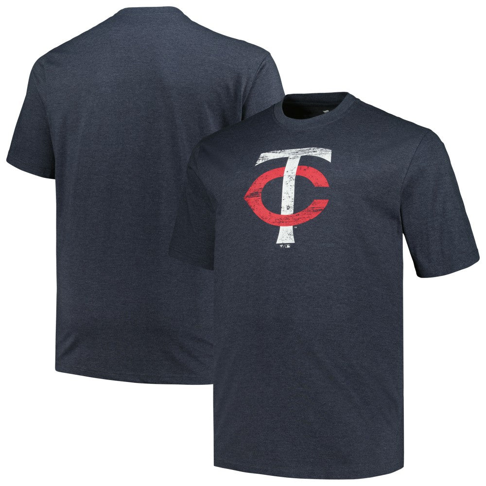 Minnesota Twins Profile Big & Tall Weathered Logo T-Shirt - MLB