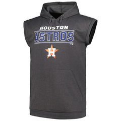 Houston Astros Profile Big & Tall Muscle Sleeveless Pullover Hoodie - MLB
