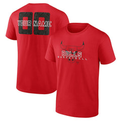 Chicago Bulls Stellar Personalized Name & Number T-Shirt Red - NBA