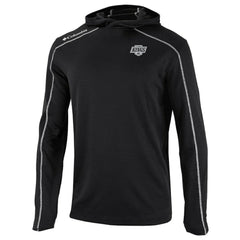 Los Angeles Kings Columbia Omni-Wick Shotgun Long Sleeve Hoodie T-Shirt - Black - NHL