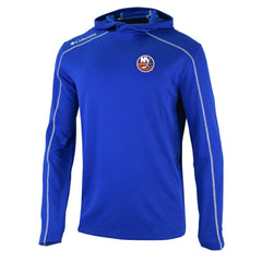 New York Islanders Columbia Omni-Wick Shotgun Long Sleeve Hoodie T-Shirt - Blue - NHL