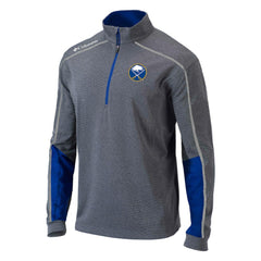 Buffalo Sabres Columbia Omni-Wick Shotgun 2.0 Quarter-Zip Pullover Top - Gray/Blue - NHL
