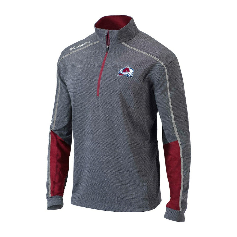 Colorado Avalanche Columbia Omni-Wick Shotgun 2.0 Quarter-Zip Pullover Top - Gray/Purple - NHL