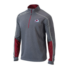Colorado Avalanche Columbia Omni-Wick Shotgun 2.0 Quarter-Zip Pullover Top - Gray/Purple - NHL