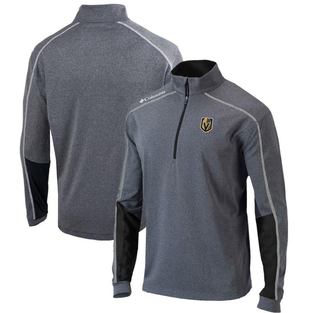 Vegas Golden Knights Columbia Omni-Wick Shotgun 2.0 Quarter-Zip Pullover Top - Gray/Black - NHL