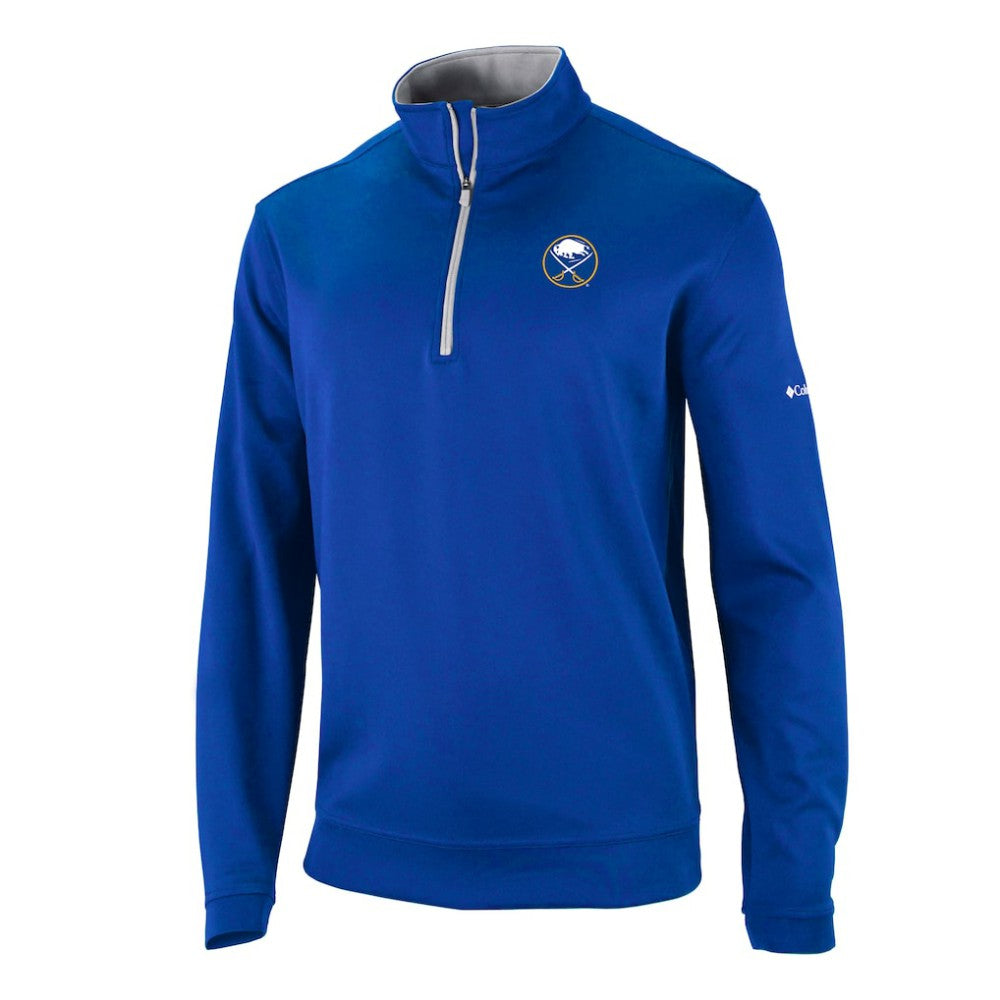 Buffalo Sabres Columbia Omni-Wick Wickhams Hills Half-Zip Pullover Top - Royal - NHL