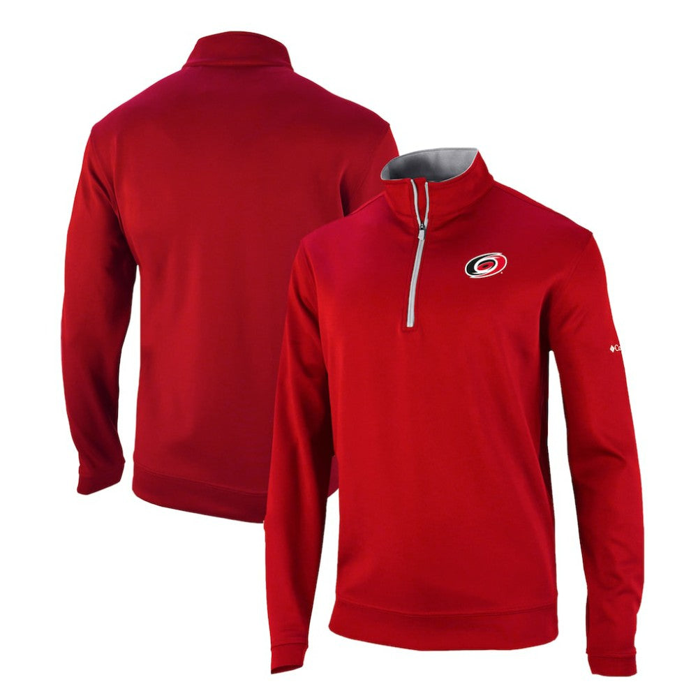 Carolina Hurricanes Columbia Omni-Wick Wickhams Hills Half-Zip Pullover Top - Red - NHL