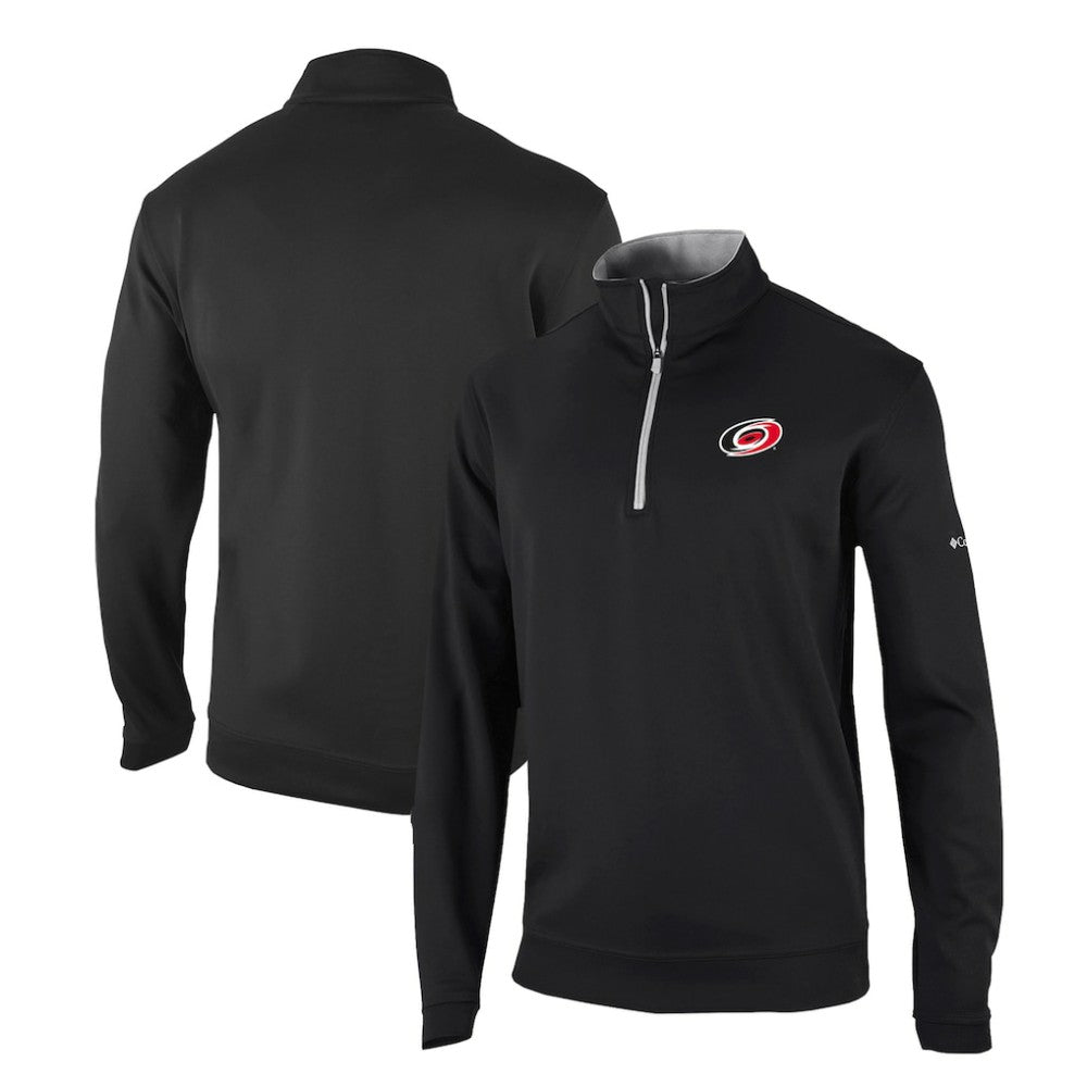 Carolina Hurricanes Columbia Omni-Wick Wickhams Hills Half-Zip Pullover Top - Black - NHL