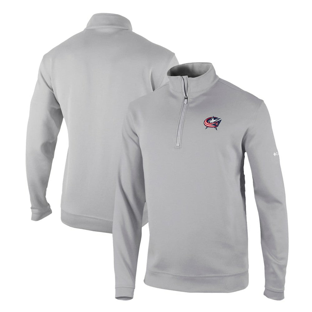 Columbus Blue Jackets Columbia Omni-Wick Wickhams Hills Half-Zip Pullover Top - Gray - NHL