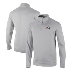 Columbus Blue Jackets Columbia Omni-Wick Wickhams Hills Half-Zip Pullover Top - Gray - NHL
